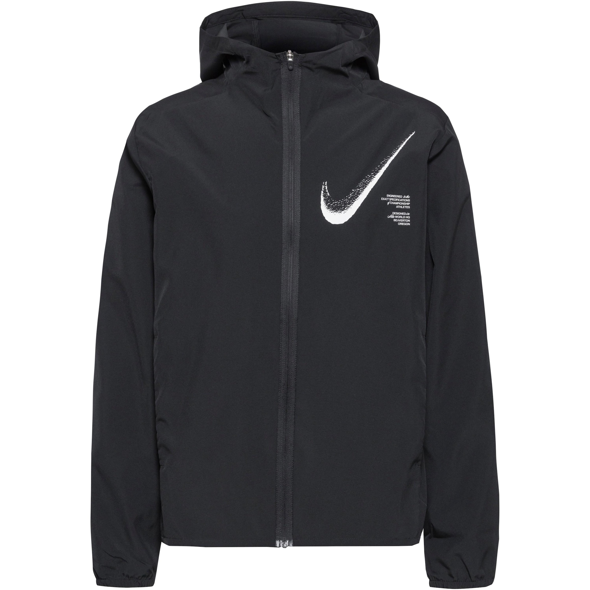 NIKE Athletic Jacket 'DF' in Black / White, Item view
