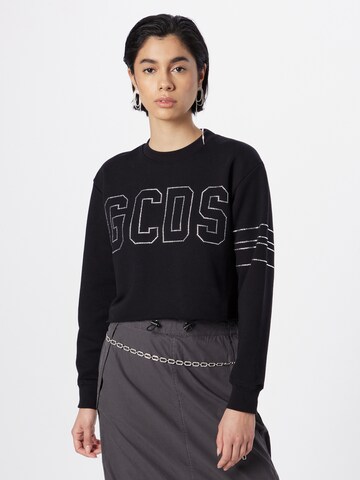 GCDS Sweatshirt in Zwart: voorkant