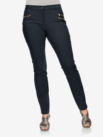 Regular Pantalon heine en bleu : devant