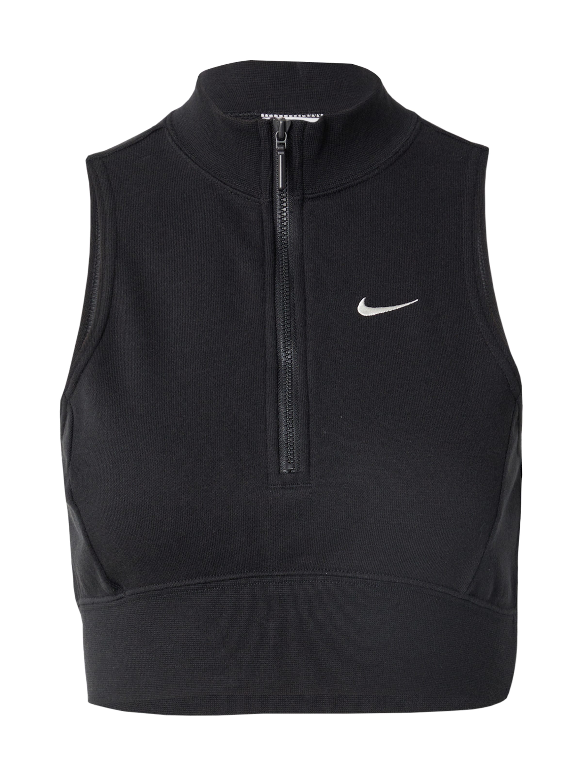Nike Sportswear Τοπ σε μαύρο: μπροστά