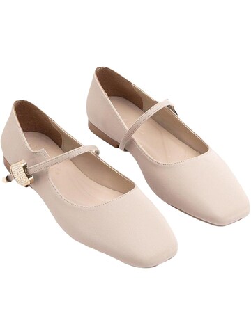 Limoya Strap ballerina in Beige