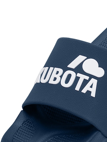 Kubota Strand-/badsko 'Kubota Men's Slip-On Black Basic Pool Slides' i blå