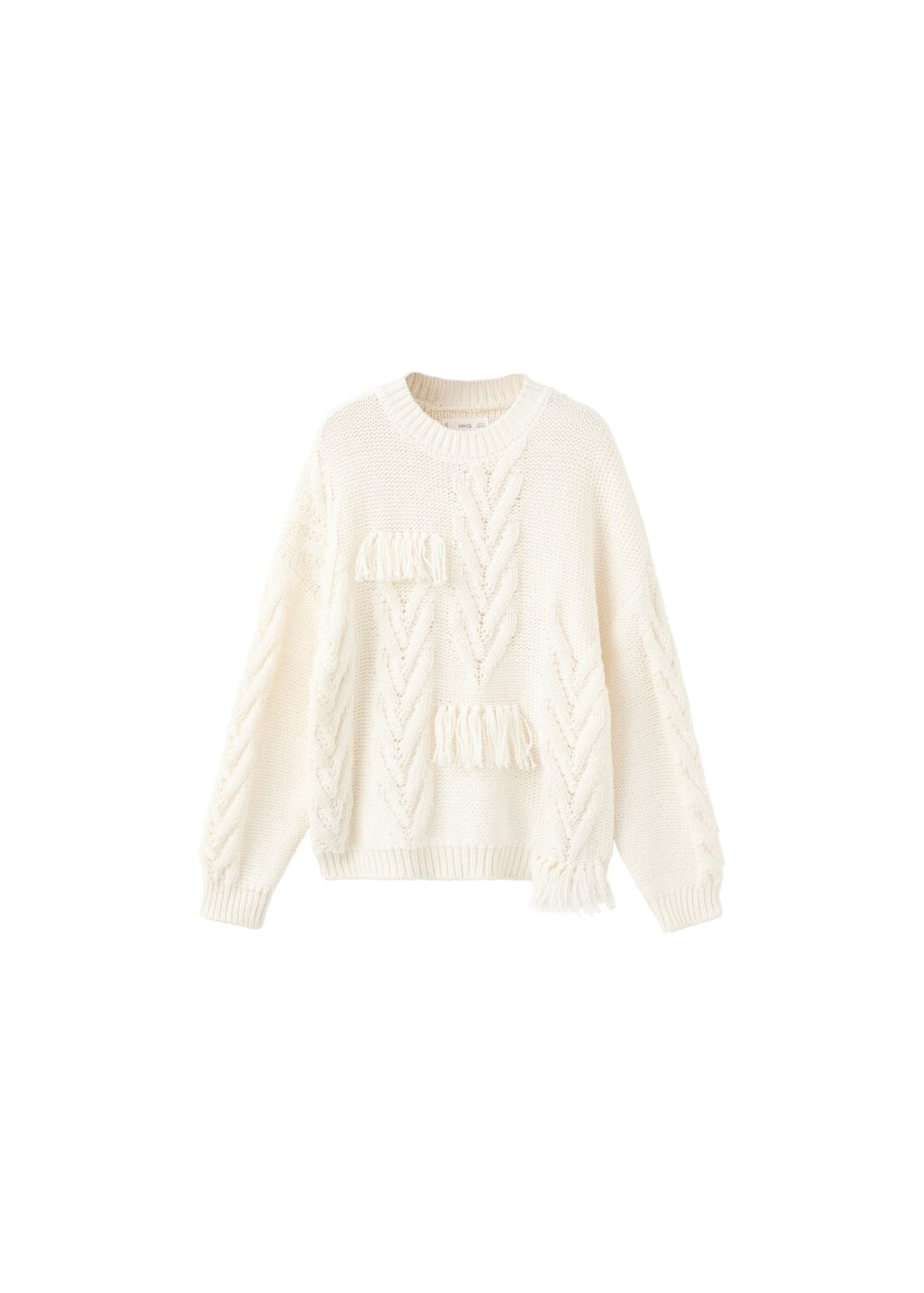 MANGO KIDS Sweater 'Dakota' in mottled white, Item view