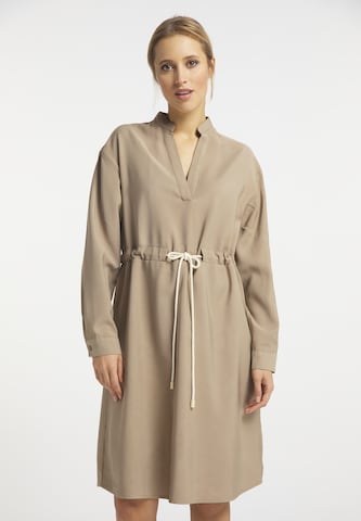 DreiMaster Vintage Dress in Beige: front