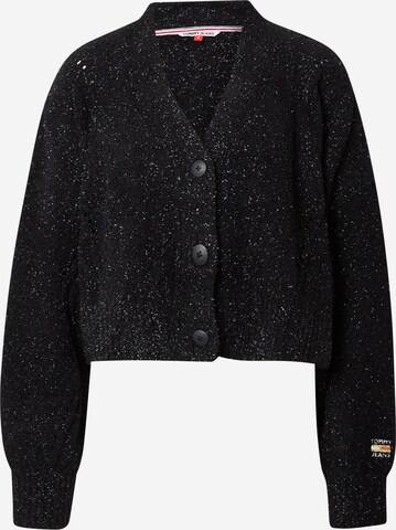 Tommy Jeans Strickjacke in Schwarz: predná strana