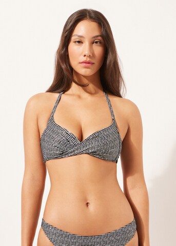 CALZEDONIA T-Shirt Bikinitop in Schwarz: Vorderseite