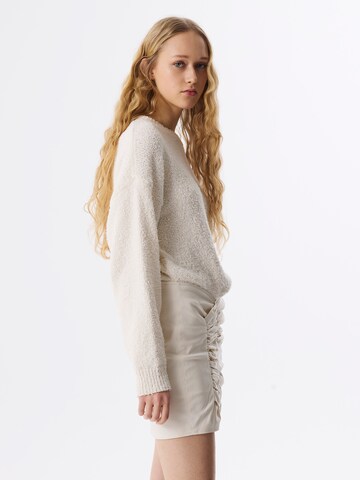 Twist Dress in Beige