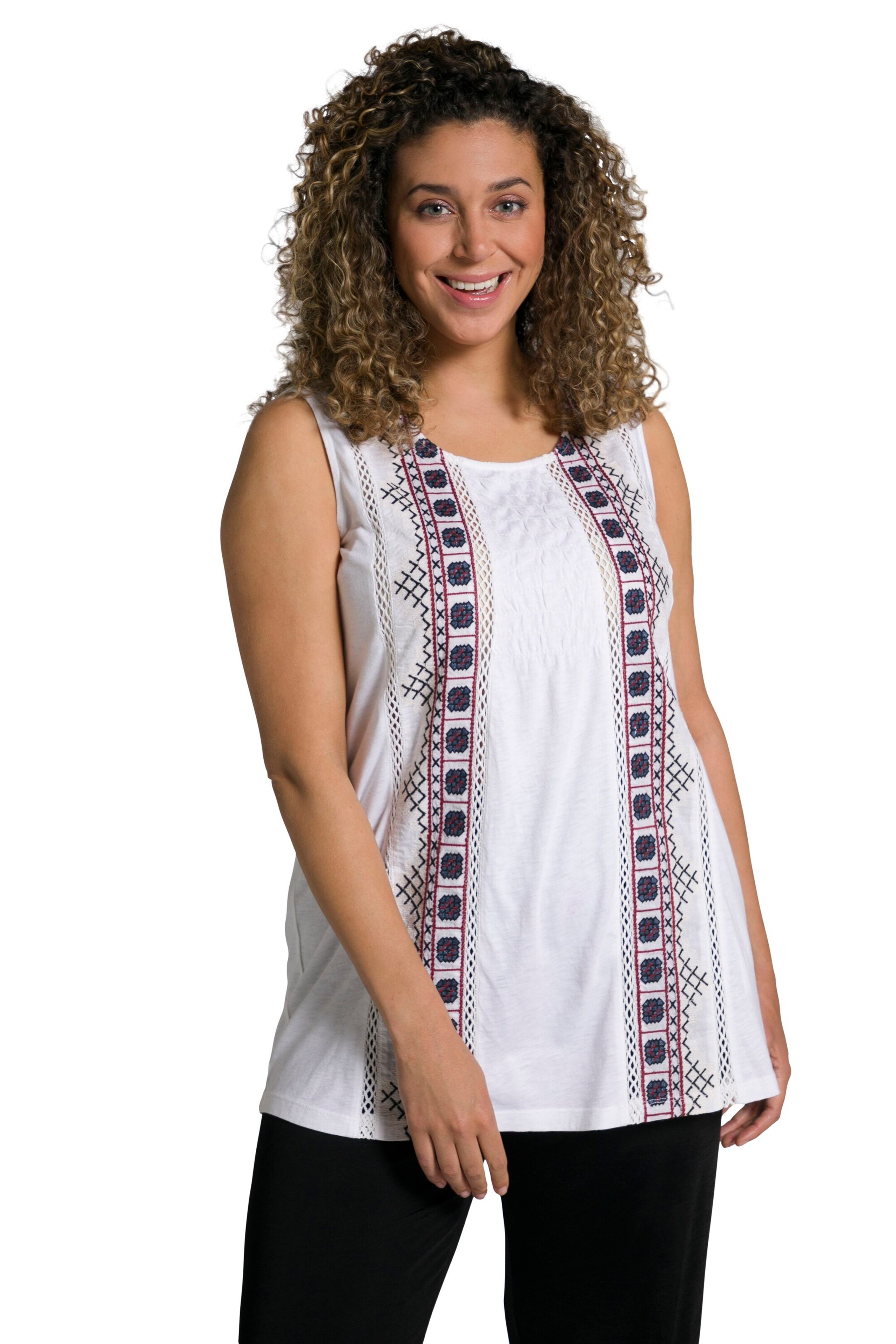 Ulla Popken Top '807182' in White: front