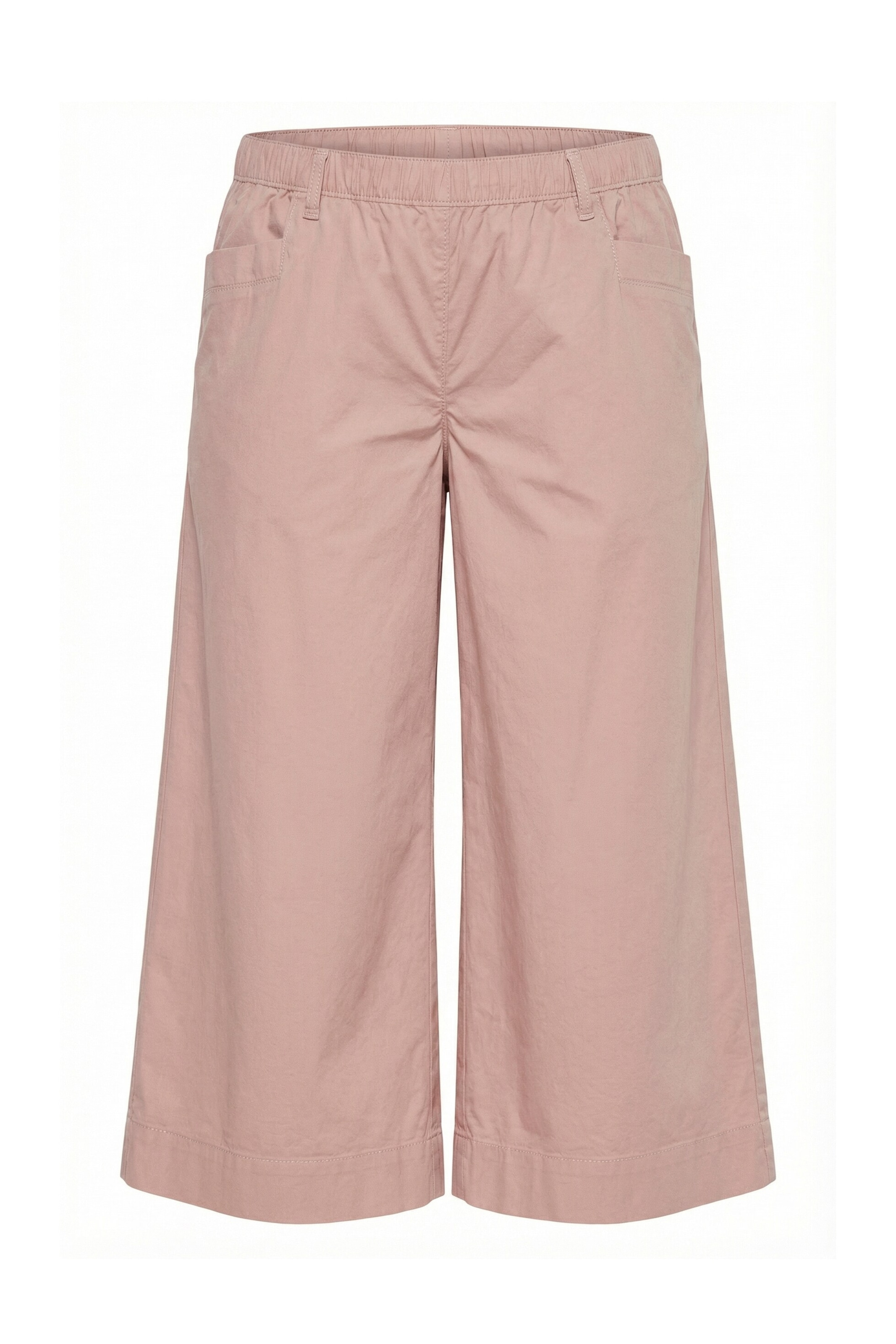 LAURASØN Wide leg Trousers in Beige: front
