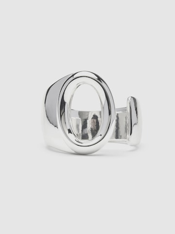 Luxenter - Anillo 'Alphabet O' en plata: frente
