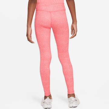 NIKE Skinny Sporthose in Pink