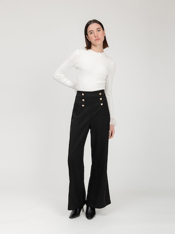 évasé Pantalon Influencer en noir