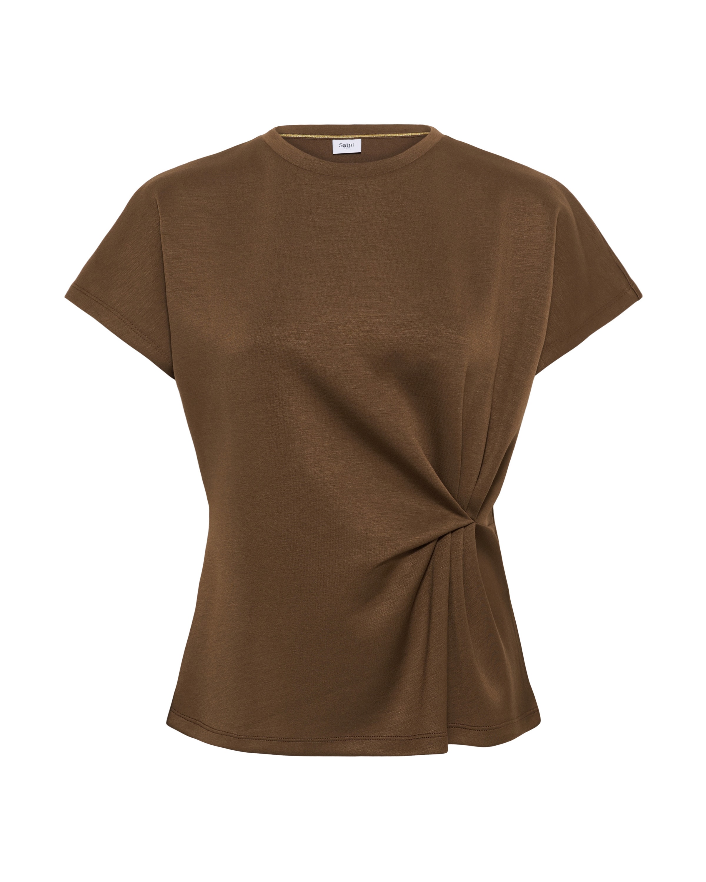 SAINT TROPEZ Blouse in Bruin: voorkant