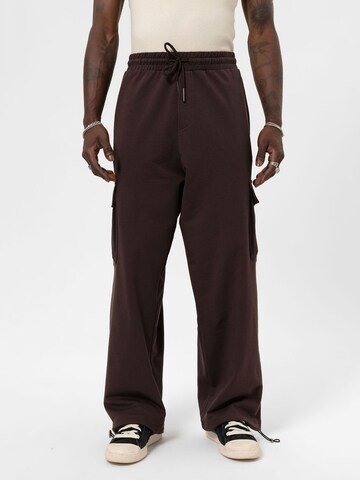Loosefit Pantaloni cargo 'Dutchman’s Pipe' di VAMOS CLO in marrone: frontale