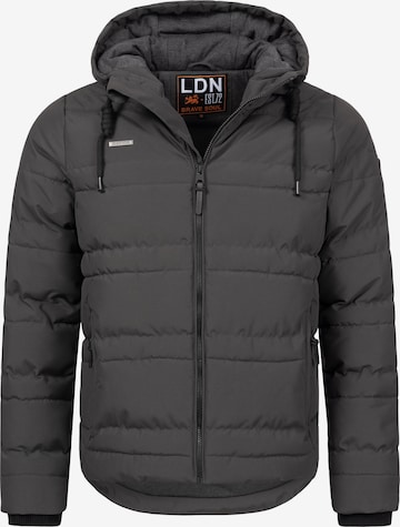 BRAVE SOUL Winter Jacket 'Bobbie' in Grey: front