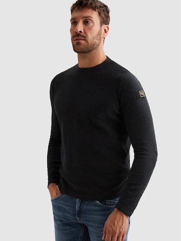 Pull-over 'PME LEGEND - Pullover with badge and contrast detail' PME Legend en bleu : devant