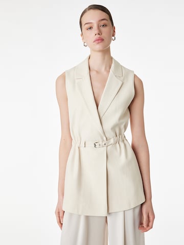 Koton Suit Vest in Beige: front