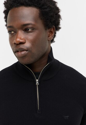 MUSTANG Pullover 'Everett' in Schwarz