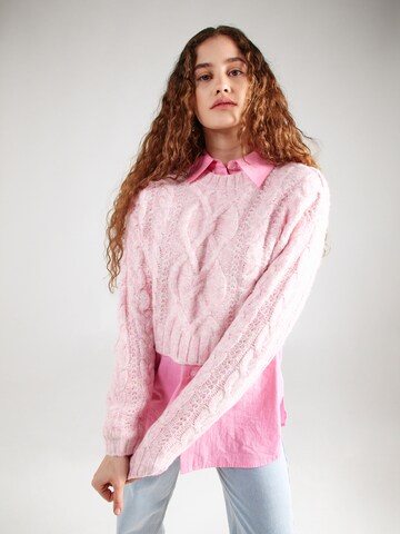 Pull-over Tally Weijl en rose : devant