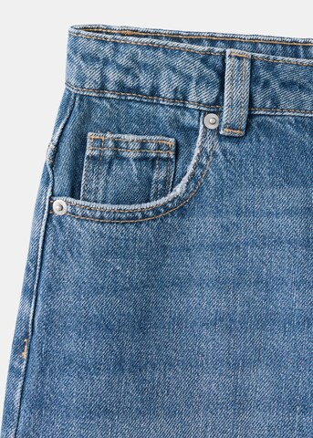 MANGO KIDS Loosefit Džíny 'WIDEBOY' – modrá
