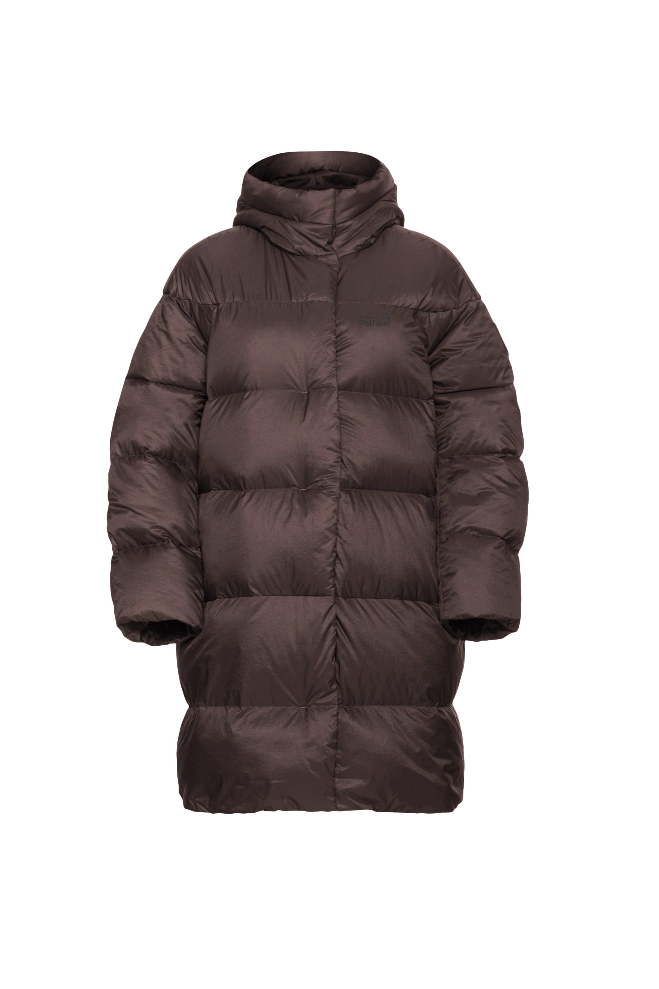 JACK WOLFSKIN Outdoormantel in Braun: Vorderseite