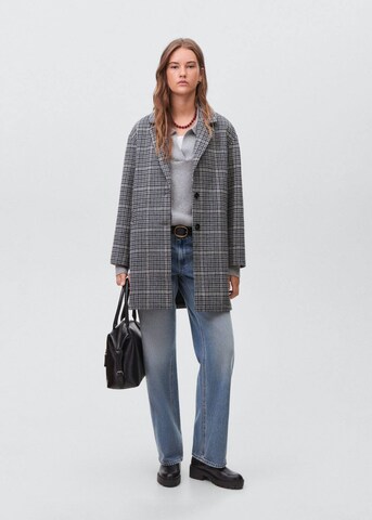 MANGO TEEN Between-Seasons Coat in Black