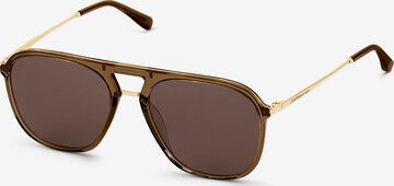 Kapten & Son Okulary przeciwsłoneczne 'Zurich Transparent Caramel Brown' w kolorze brązowy: przód