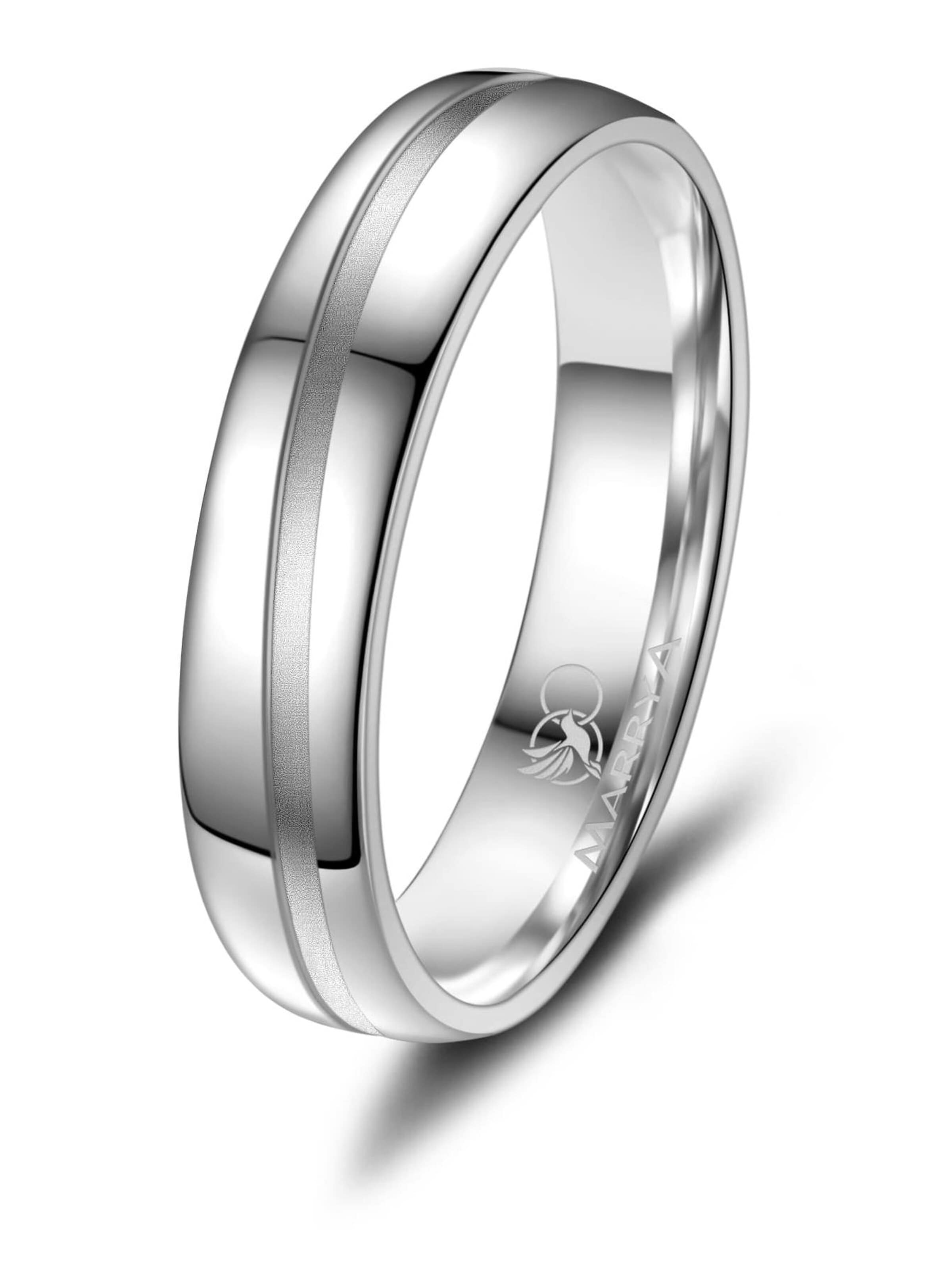 MARRYA Ring 'MARRYA SI-19 Ehering aus Silber' in Zilver: voorkant