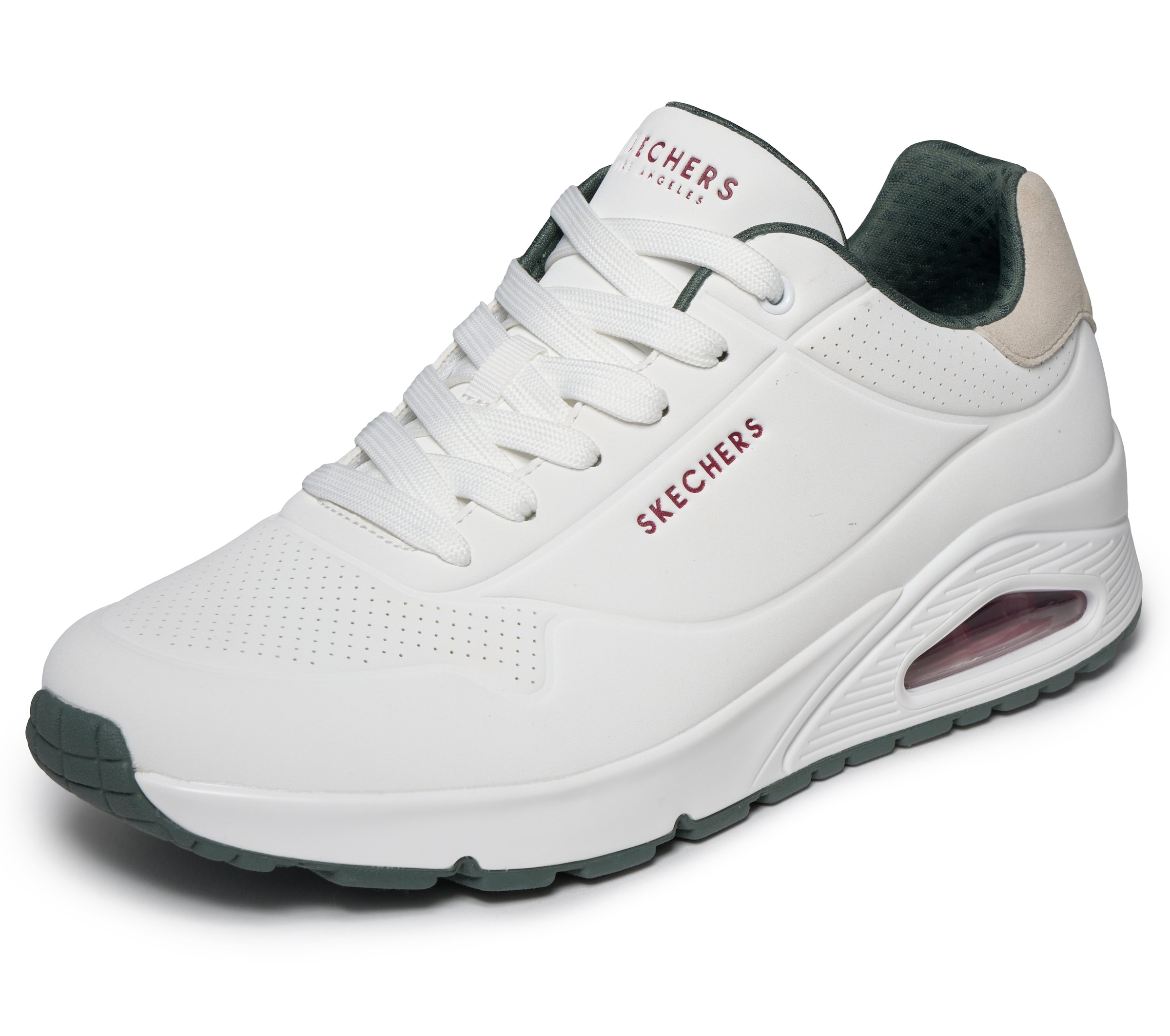 Baskets basses 'Uno - Suited On Air' SKECHERS en blanc : devant