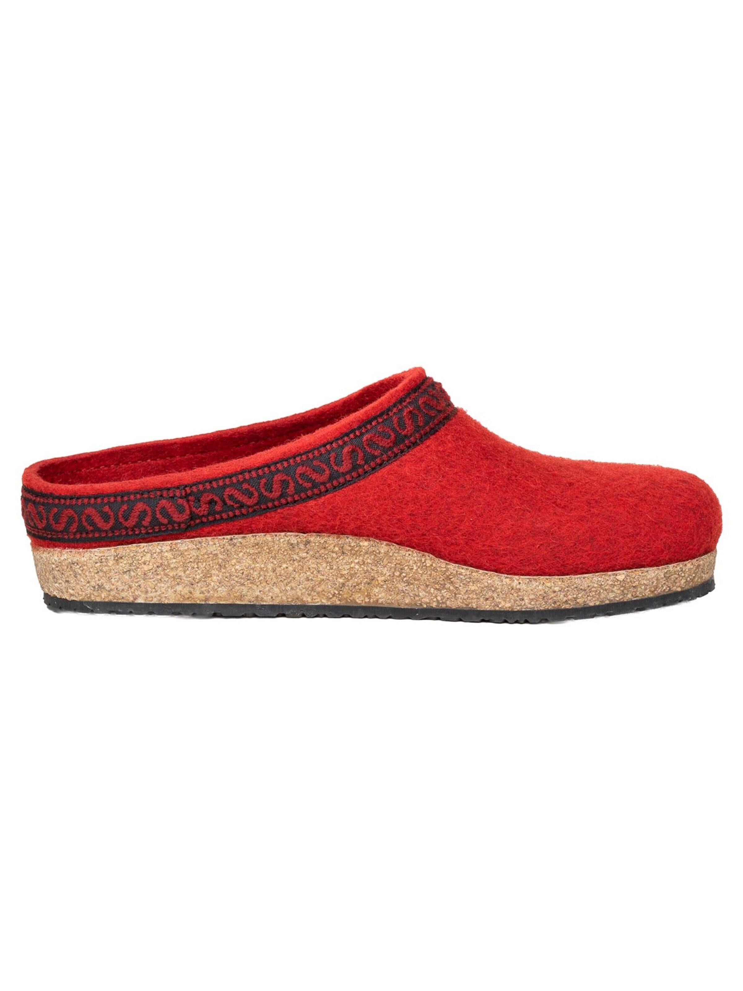 Stegmann Clogs 'Filz' in Red