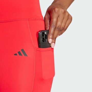ADIDAS PERFORMANCE Skinny Sporthose 'Optime' in Rot