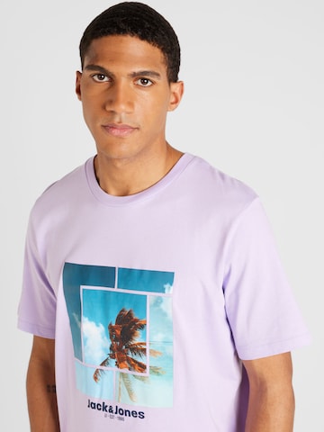 T-Shirt 'CELLOX' JACK & JONES en violet