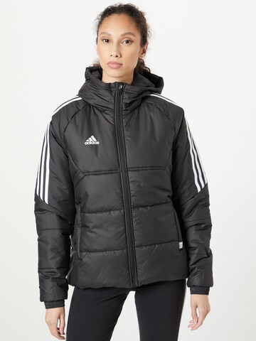 ADIDAS SPORTSWEAR Athletic Jacket 'Condivo 22 Winter' in Black: front