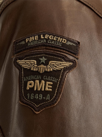 Giacca di mezza stagione 'Hudson leather jacket' di PME Legend in marrone