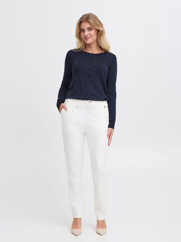 Fransa - Tapered Pantalón ' FRZastretch ' en blanco