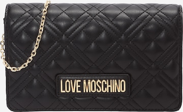 melns Love Moschino Pleca soma: no priekšpuses