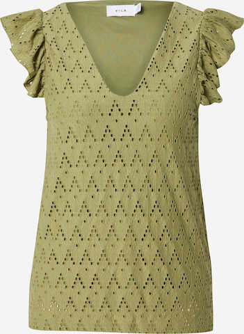 T-shirt 'VIAmalina' VILA en vert : devant
