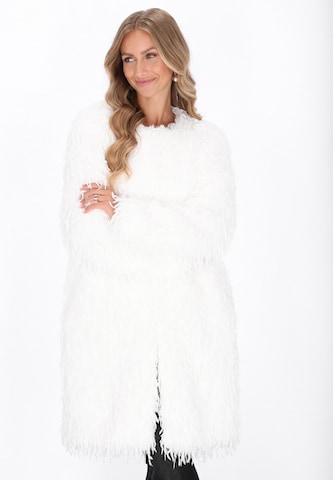 IZIA Tussenmantel 'Fashion Look' in Wit: voorkant