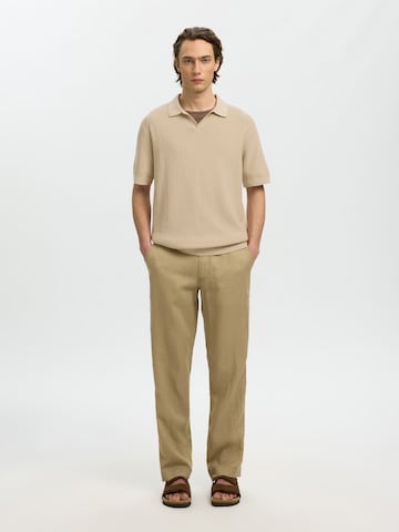 SELECTED - Jersey 'SLHMattis' en beige