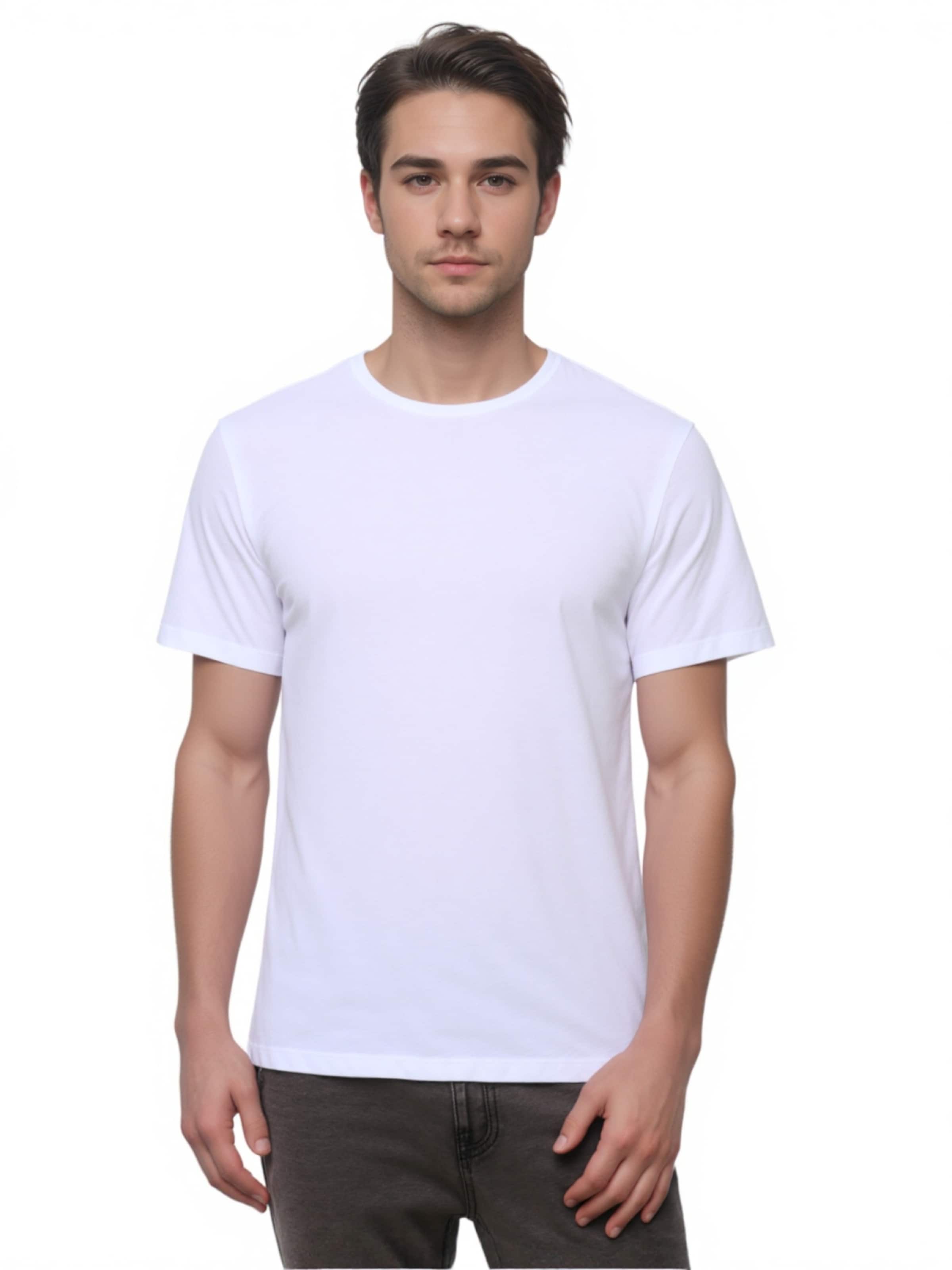 T-Shirt TOM TAILOR DENIM en blanc : devant