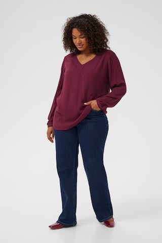 KAFFE CURVE - Blusa 'KCAmi' em vermelho