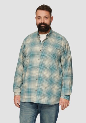 s.Oliver Men Big Sizes Regular Fit Hemd in Blau: Vorderseite