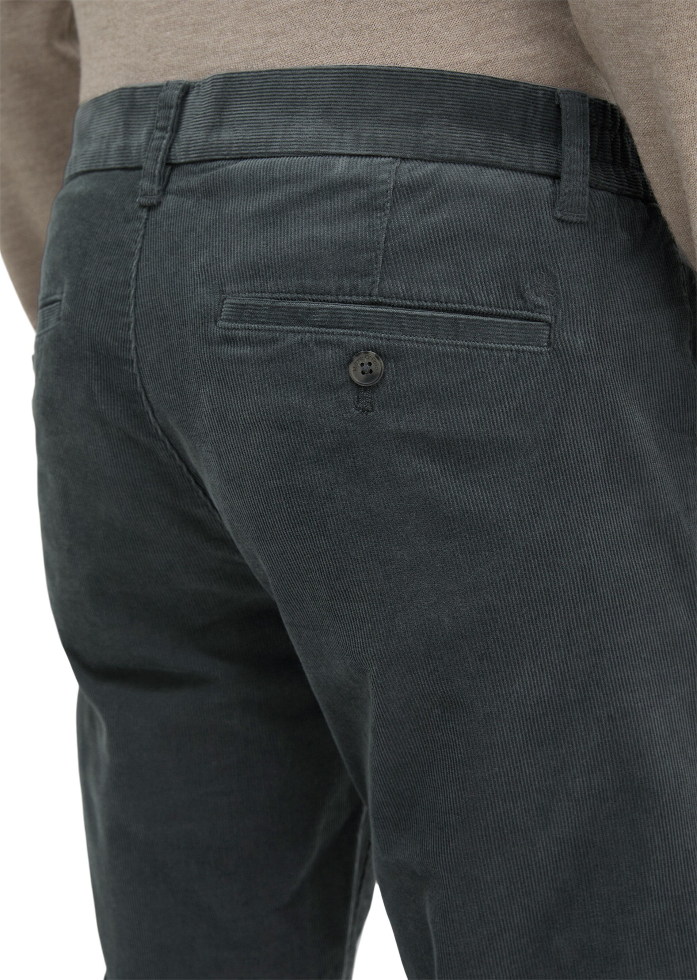 Marc O'Polo Regular Hose in Grau: Rückseite