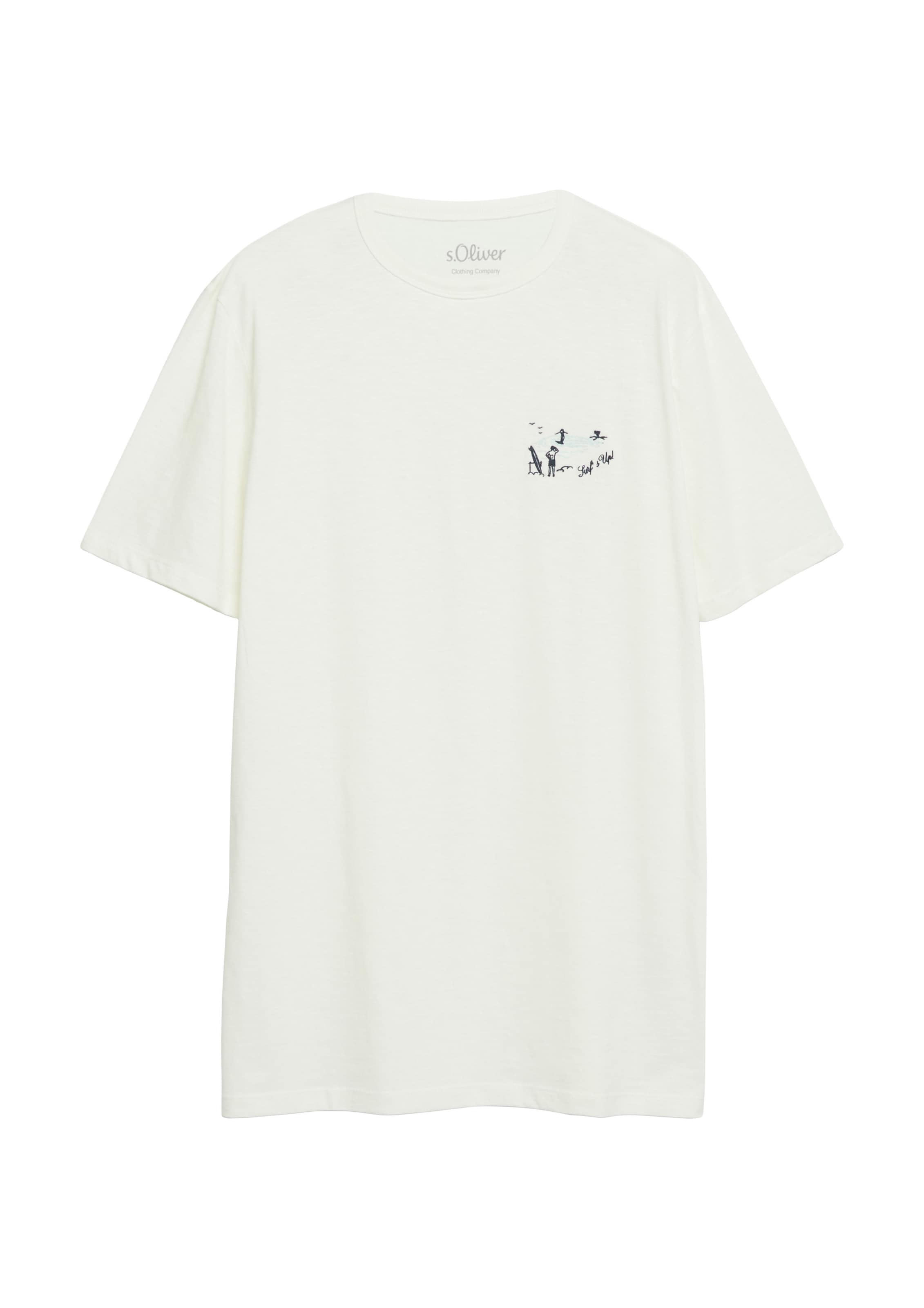 s.Oliver T-Shirt in Beige: Vorderseite