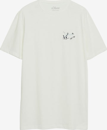 s.Oliver T-Shirt in Beige: Vorderseite