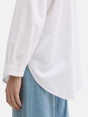 TOM TAILOR Bluse in Weiß