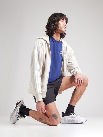 ADIDAS SPORTSWEAR Αθλητική ζακέτα φούτερ 'Essentials' σε λευκό