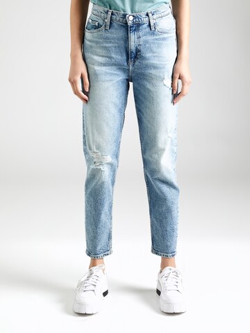 Calvin Klein Jeans Tapered Jeans i blå: framsida