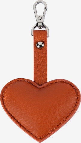 Roeckl Key Ring 'Heart' in Brown: front