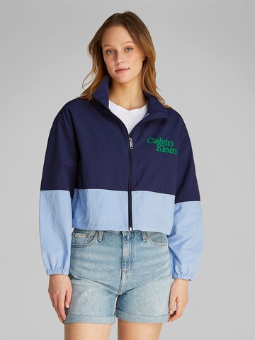 Calvin Klein Jeans Between-season jacket in Blue: front